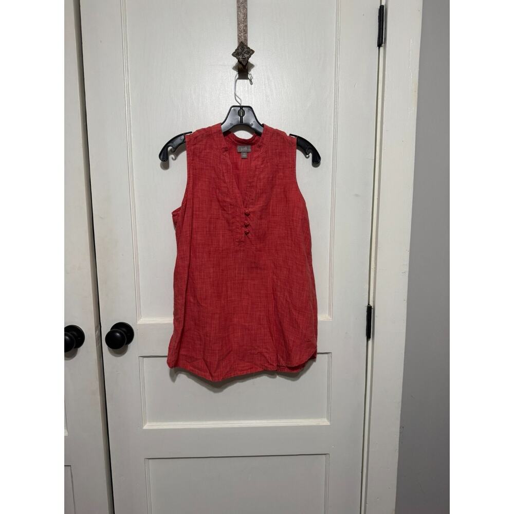 J. Jill Sleeveless Linen Top in Pink Size XS
